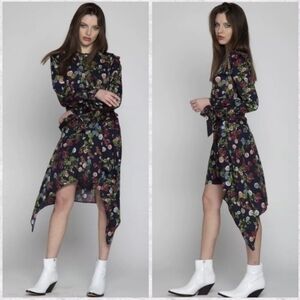 Walter Baker Long Sleeve Floral Andrea Dress